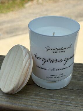 Tangerine Guava Coconut & Beeswax Candle - Cream